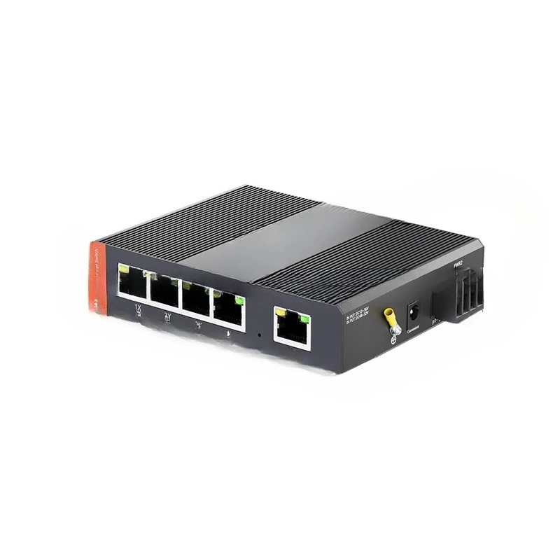 

Gigabit industrial switch security monitoring DIN rail, support wide voltage