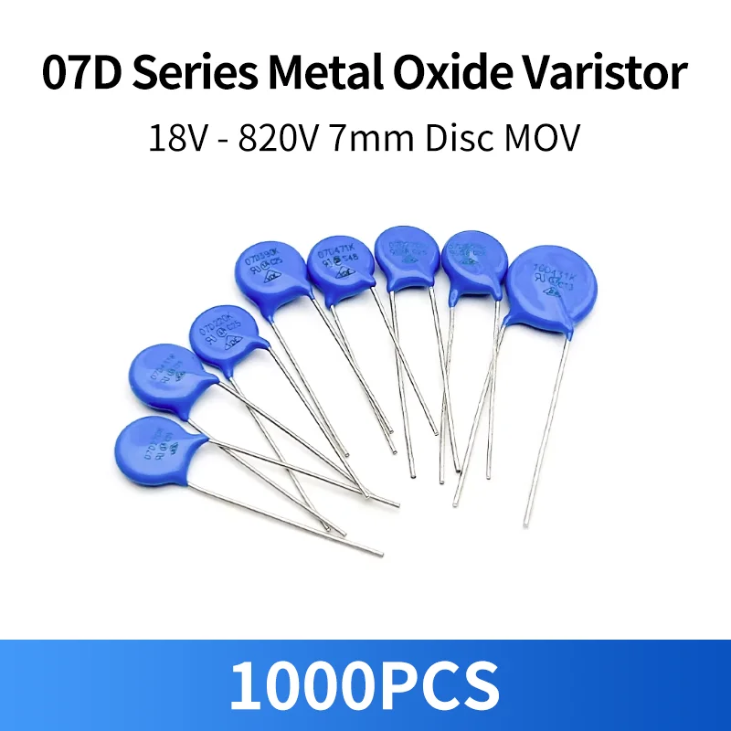 

1000 шт. 07D271K 07D330K 07D331K 07D361K 07D390K 07D391K 07D431K 07D470K 07D471K 07D560K 07D561K 07D681K 07D820K 07D821K Варистор