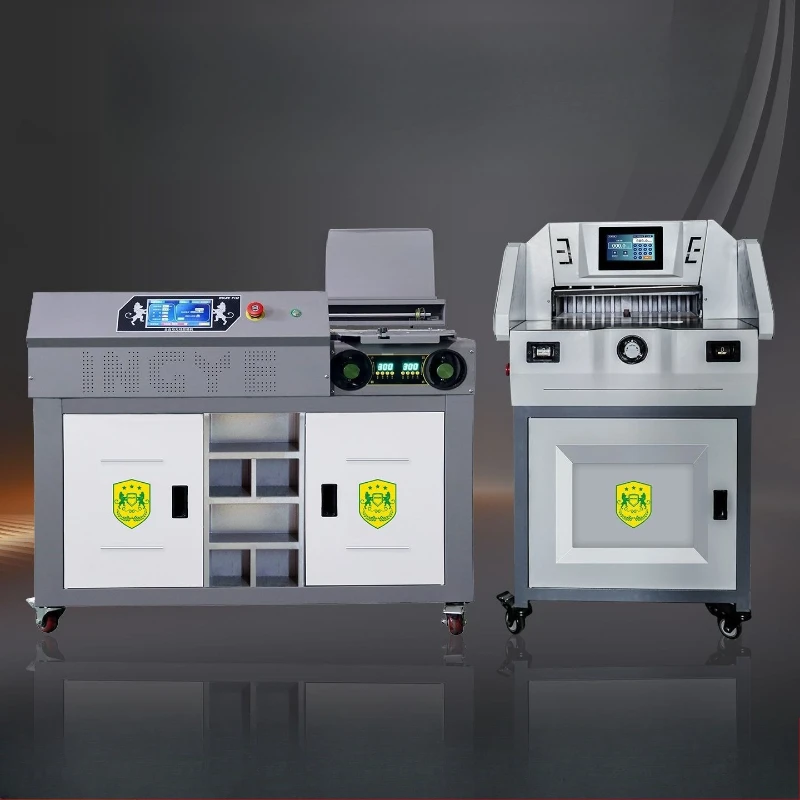 Fully automatic hot melt glue binder, commercial fully automatic large binding machine, book bidding side glue cutting machine