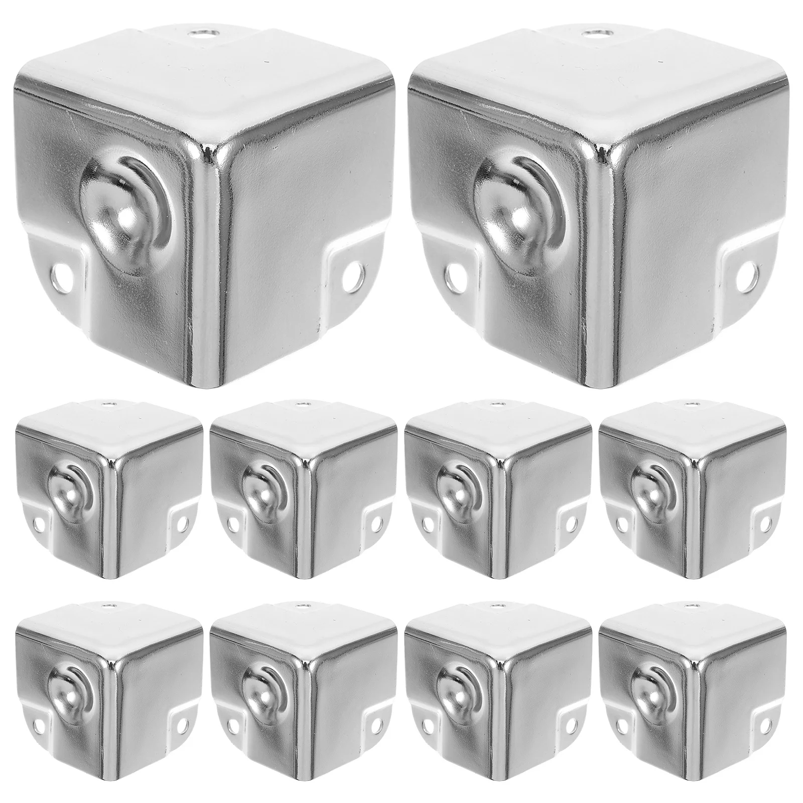 10Pcs Corner Protectors Metal Anti-Collision Packaging Guards Safety for Wooden Boxes Table Corner Guards Furniture