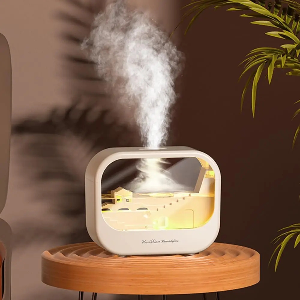 Cute Humidifier with 7 LED Light Colors, Waterless Auto Shut-Off & Timer Setting Cool Mist Humidifier Diffuser