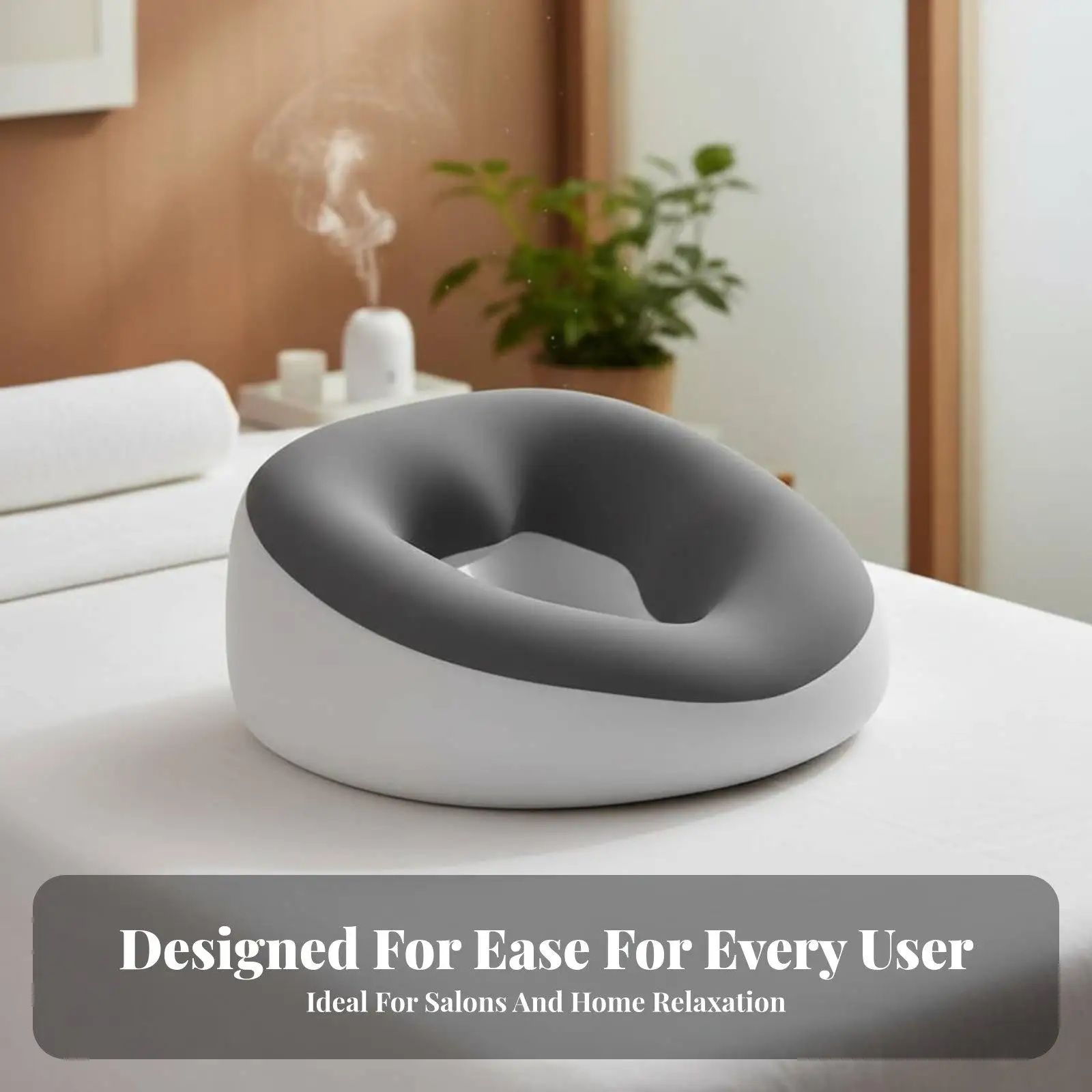 Multi Purpose Face Down Massage Pillow for Neck Pain with Cooling Ventilation Design for Massage Table and Desk Rest