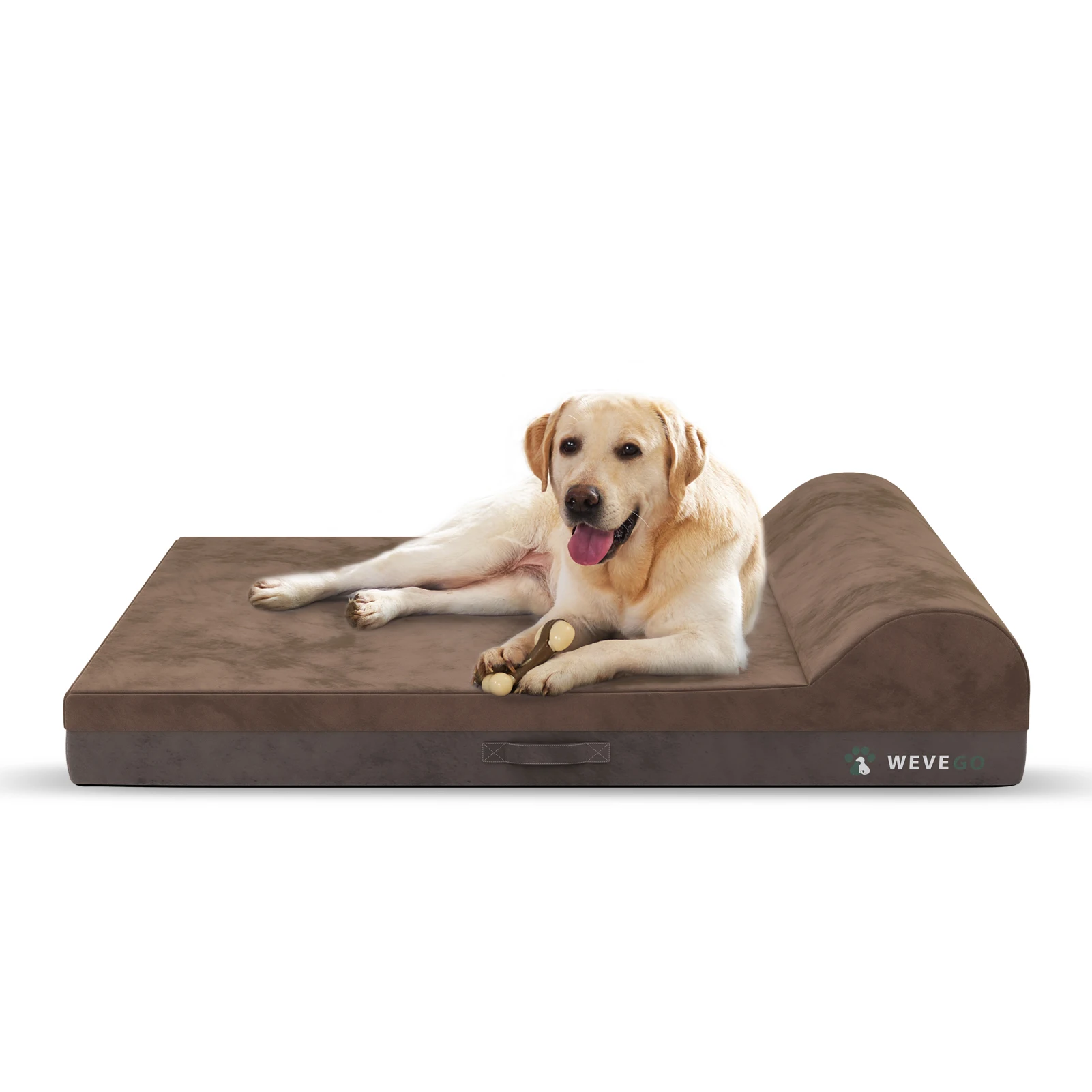 

Orthopedic Dog Bed, Large Dog Bed with Pillow, Thicken Gel Memory Foam Flannel Fabrice Dog Bed, Durable Waterproof Liner