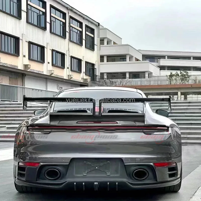 طقم هيكل من ألياف الكربون الجافة طراز TH عالي الجودة لـ 911 992 يتضمن أجزاء الضبط الخارجية للمصدات الأمامية والخلفية #4