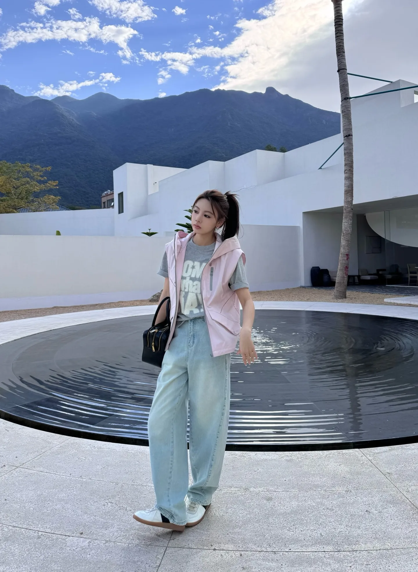 Utility Zipper Hooded Vest for Men Women, Workwear Jacket Coat Outdoor Sports Streetwear Spring Summer Casual Wear with Pockets