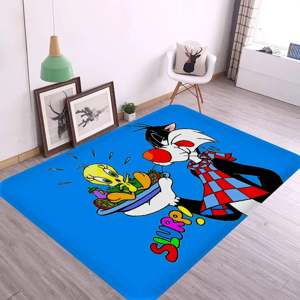 Yellow Cartoon T-Tweetys Bird Floor Mat Retro Multiple Choice Living Room Kitchen Rug Non-Slip Modern Home Decor