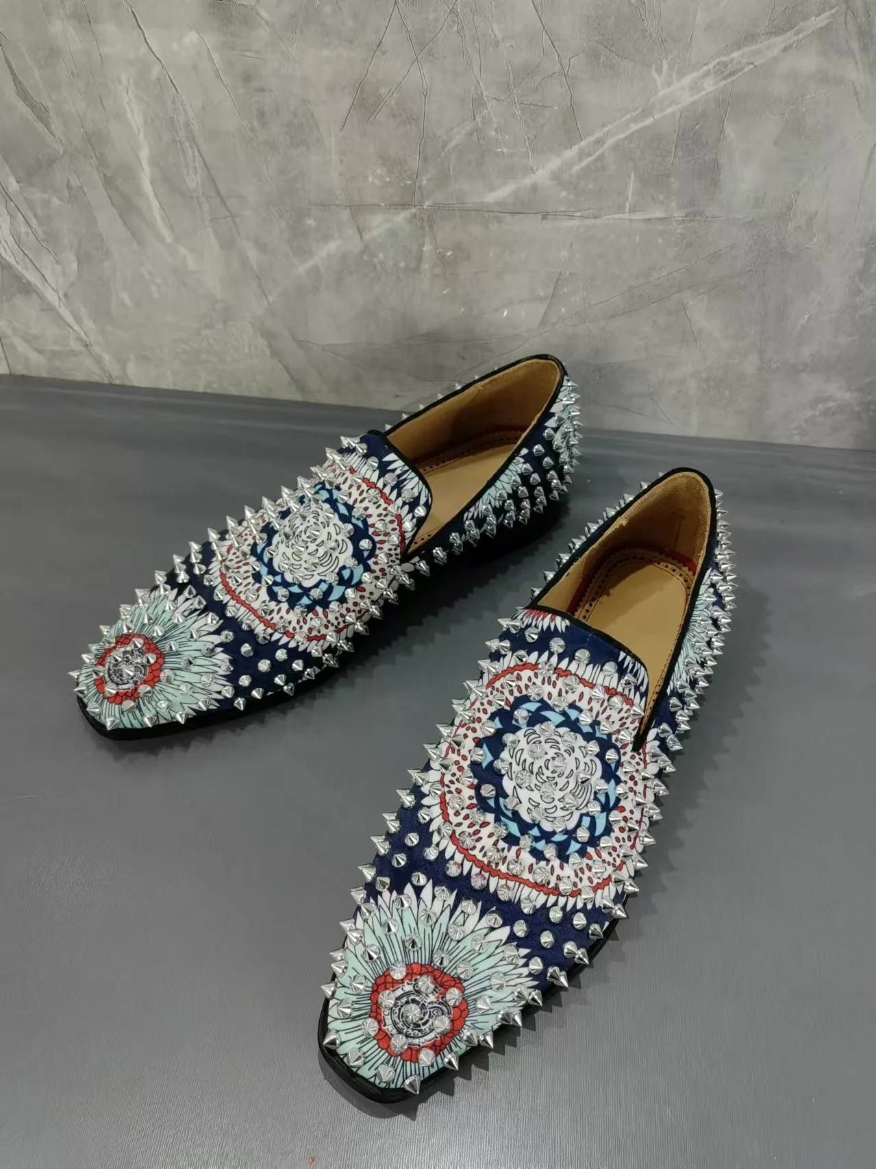 Spring Printed Round Head Men  - Loafer Slip On Men recension och pris