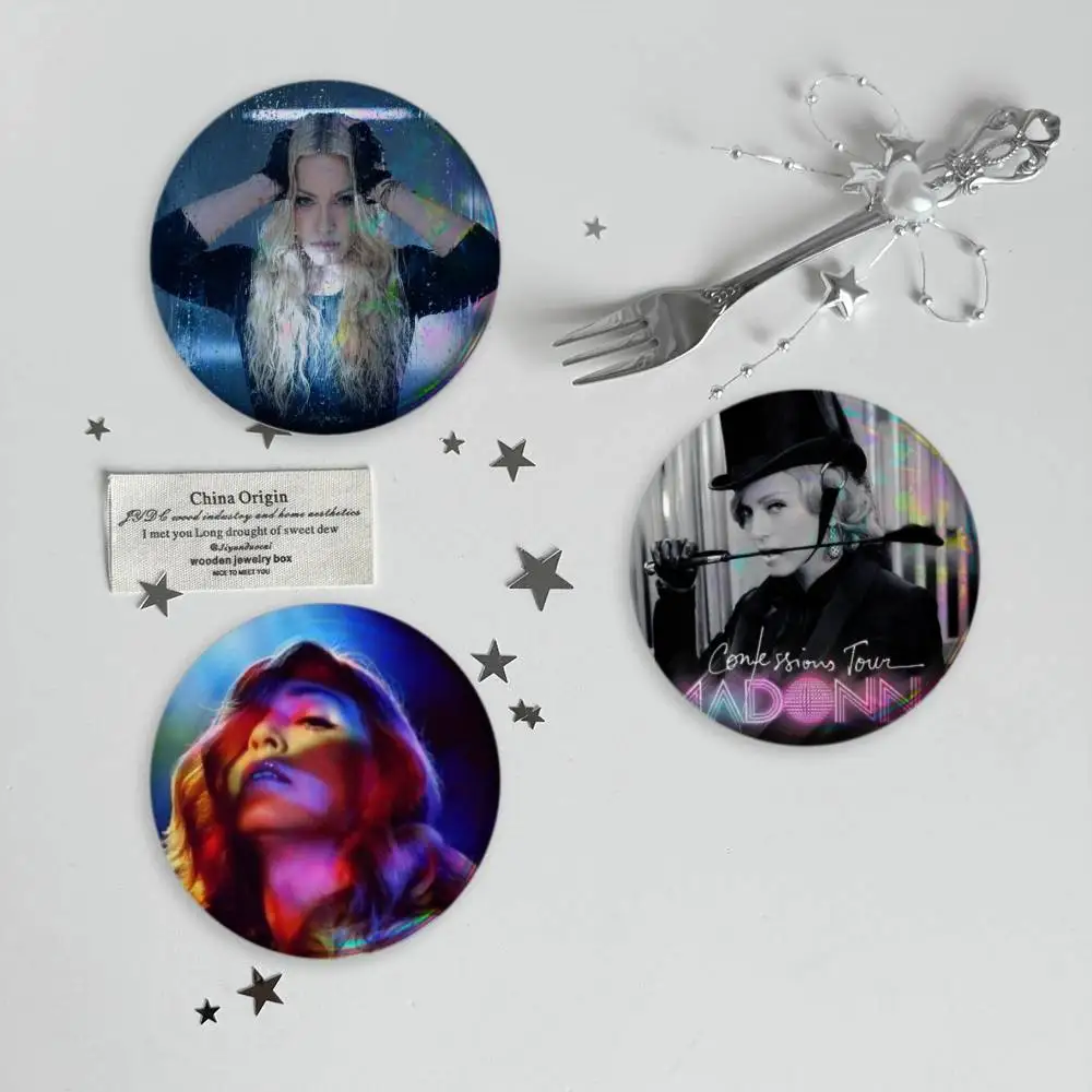 Madonna Confessions I Feel So Free Brooches Cartoon Badge Pins Backpack Hat Accessories Friend Gift