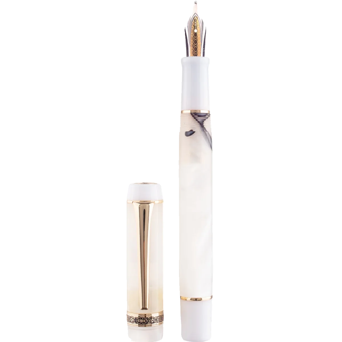 

Kaigelu 356 Torpedo Fountain Pen Long Knife Nib Hand Grinding Nib Writing Ink Acrylic Resin Pen For Office Business School Gift