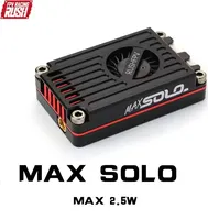 RUSH TANK MAX SOLO 5.8GHz FPV Video Transmitter 2.5W 48CH Long Range VTX for RC Drones Fixed-Wing Freestyle with CNC Aluminum Sh
