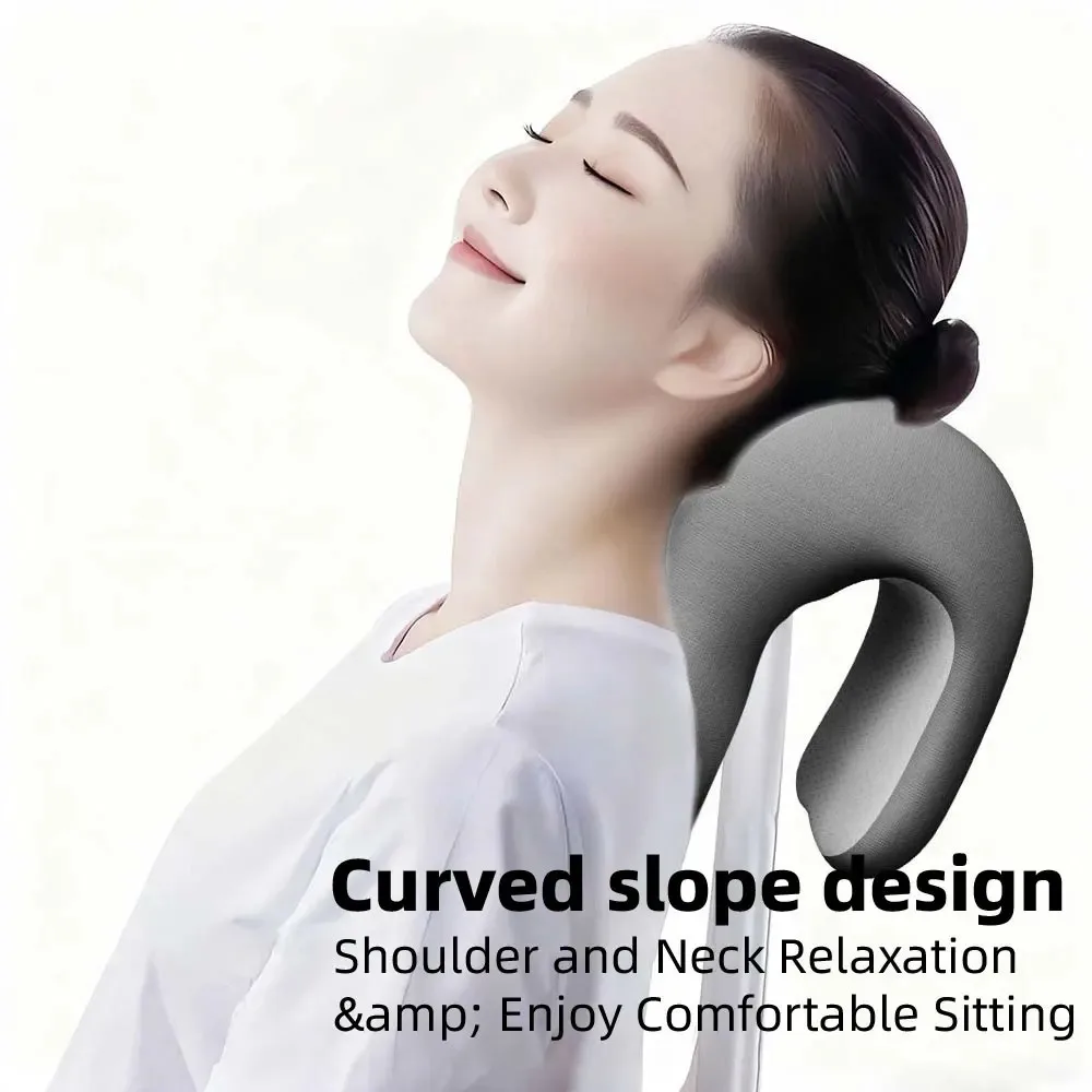 Coussin de tête ergonomique pour chaise de bureau, pour dormir et faire la sieste, avec soutien du dos et de la tête pour le confort du cou