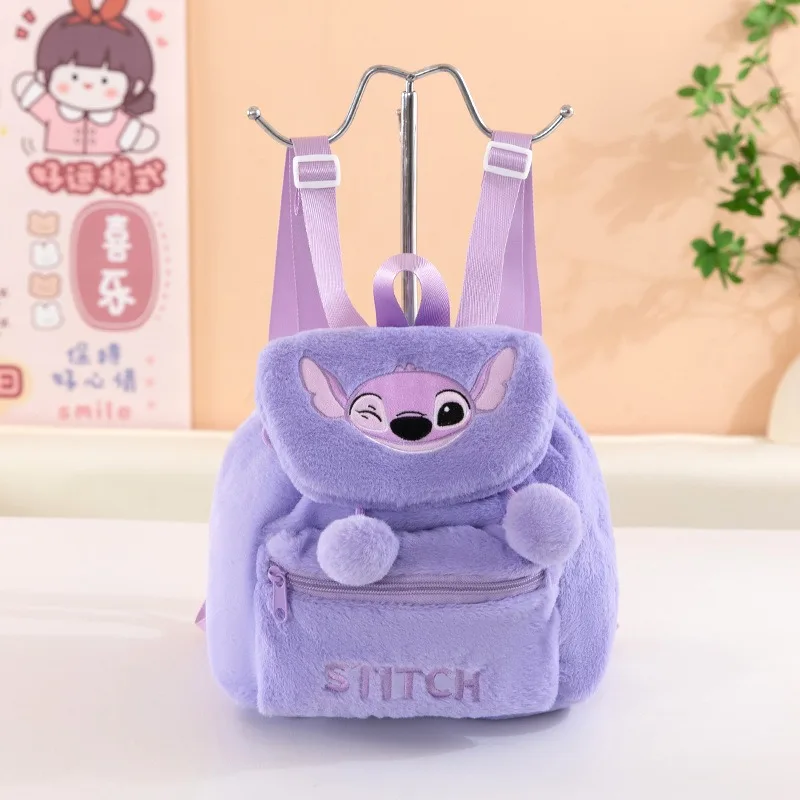 Anime Lilo & Stitch Plush Backpack Cartoon Angel Highly Attractive Shoulders Bag Portable Large Capacity Student Schoolbag Gifts