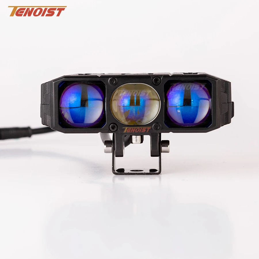 

Super Bright 4.5 Inch Blue Lens White Yellow High Low Beam LED Driving Head Work Light With Cooling Fan for Car Motorcycle 9-30V