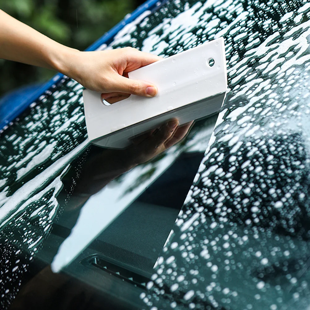 

Premium Silicone Squeegee Shower Door Car Windshield Mirror Cleaner Window Scraper Hanging Design Stain Removal Tool For
