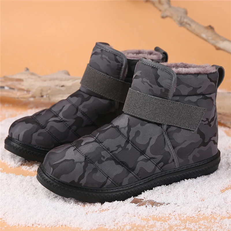 Men's And Women's Winter Snow Boots Men's Casual Sports Shoes Women's Ankle Printed Snow Boots Waterproof Anti Slip Snow Boots