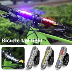 Bicycle Rear Lights Led Bike Lamp Tail Light Usb Rechargeable Cycling Rear Flashlight For Bicycle Lighting Mtb Road Bike La W1b9