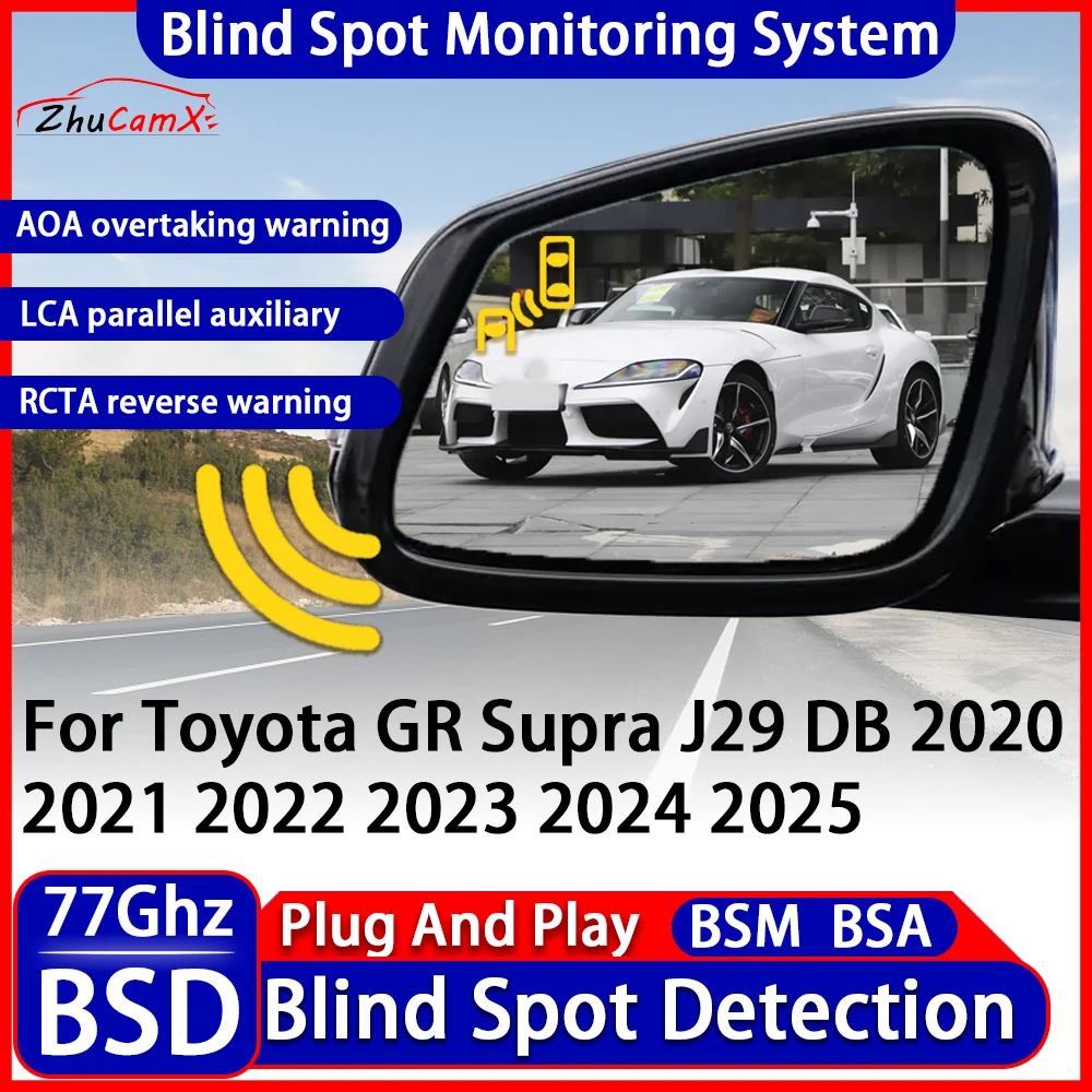

Blind Spot Detection Monitoring Warning System Change Lane Assistance For Toyota GR Supra J29 DB 2020 2021 2022 2023 2024 2025