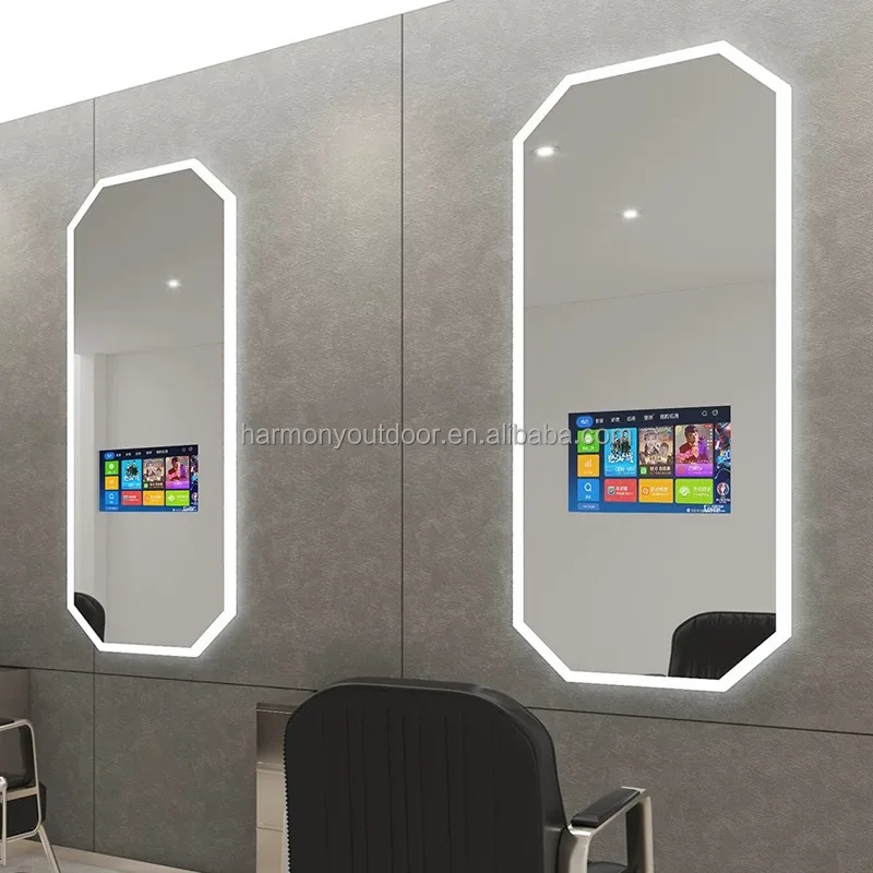 The Latest Popular Trendy With Light TV Exclusive Children's Barbershops Wall-mounted Hair-cutting Bathroom Hair Salon Mirror