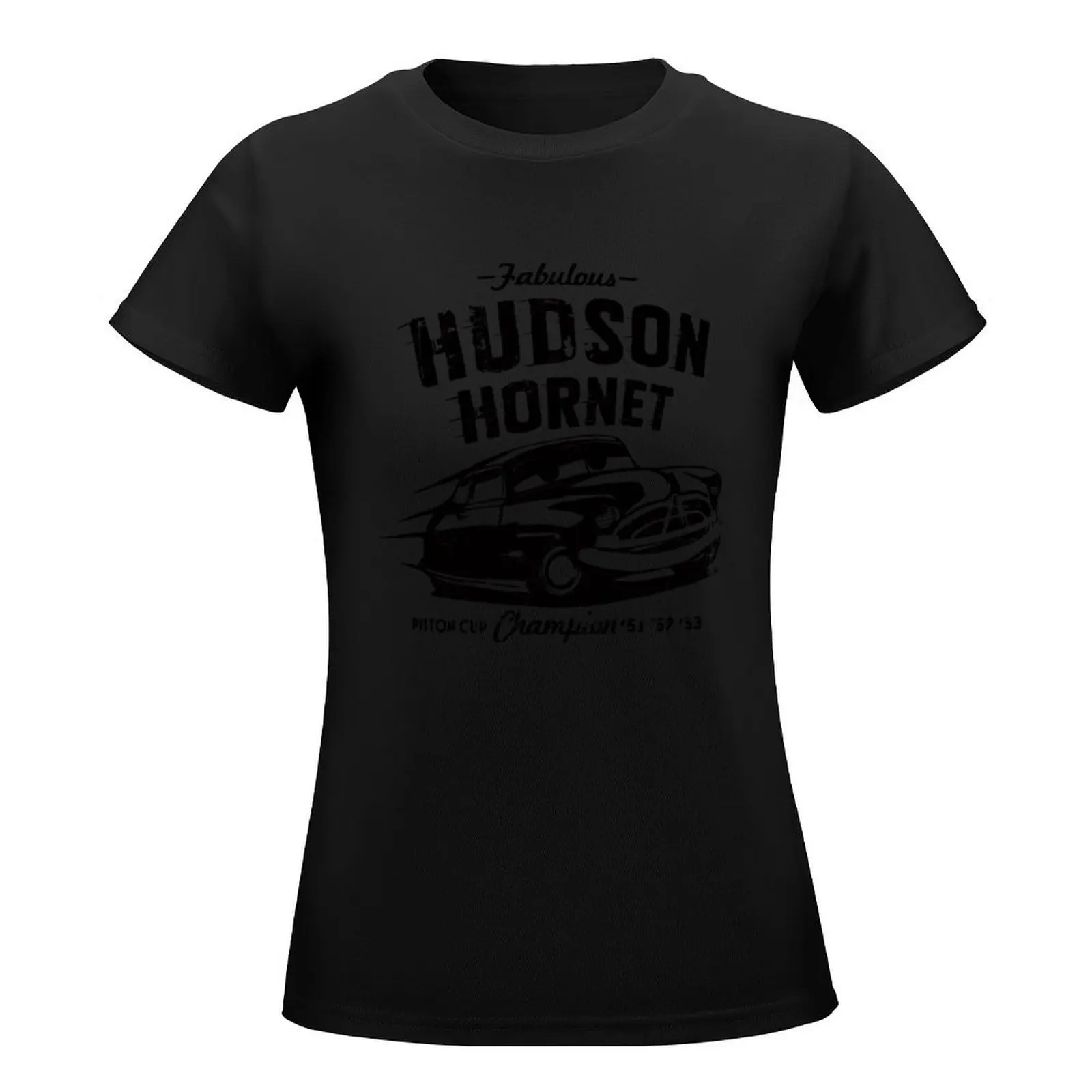 Autos Hudson Hornet Kolben Cup Champion T-Shirt ästhetische Kleidung Dame Kleidung Kleidung für Frauen