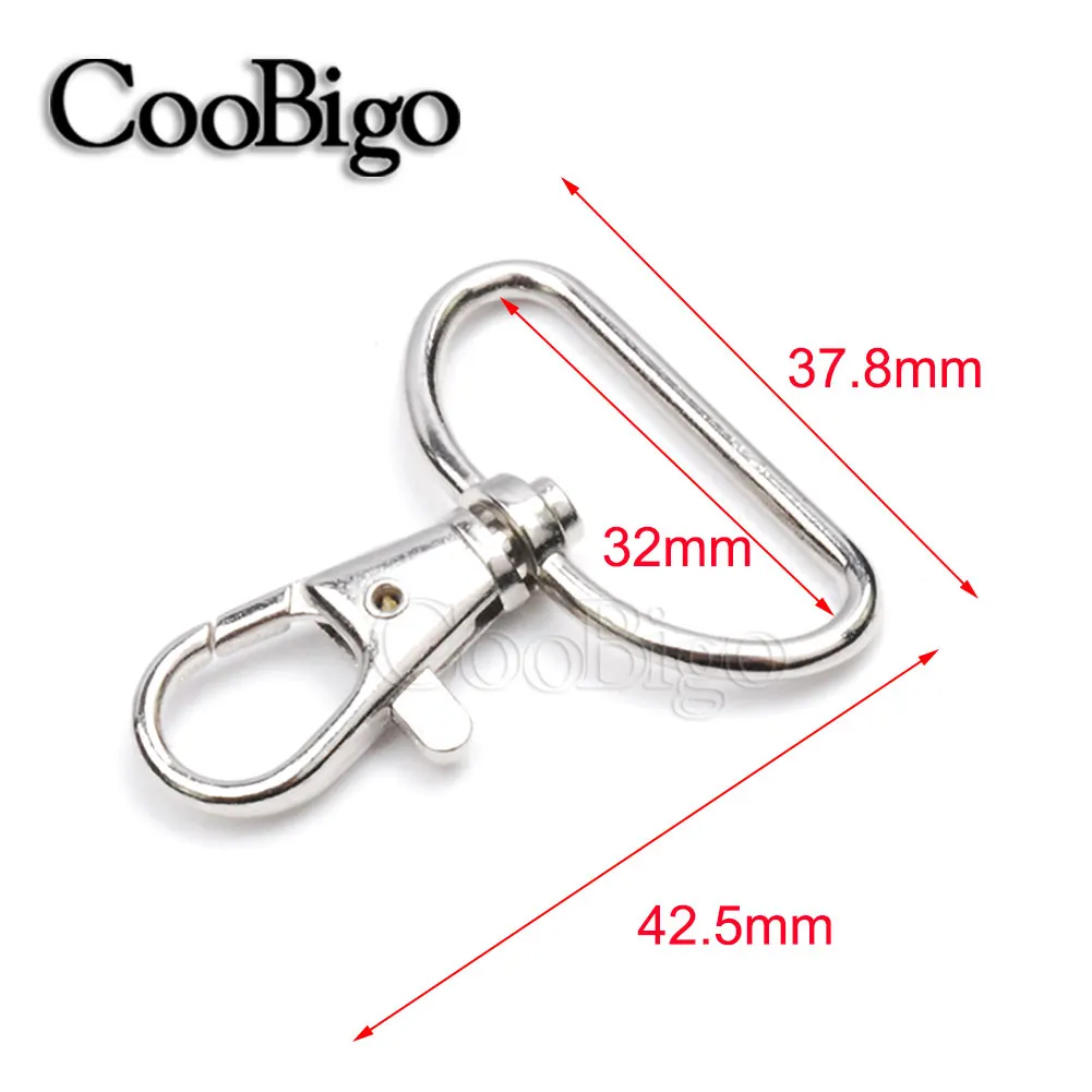 10pcs Swivel Key Holder Keyring Set, Metal Clips
