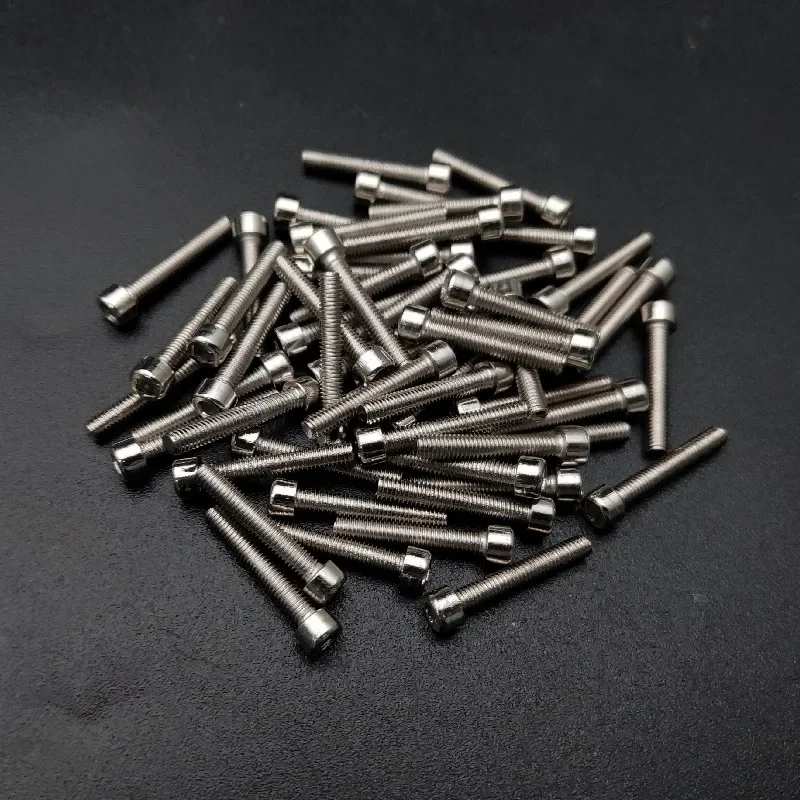 100pcs Electric Guitar Humbucker Pickup Polepiece Hexagon Magnet Screws Rods 18mm Length 3mm Diameter Black/Gold/Chrome/Nickel