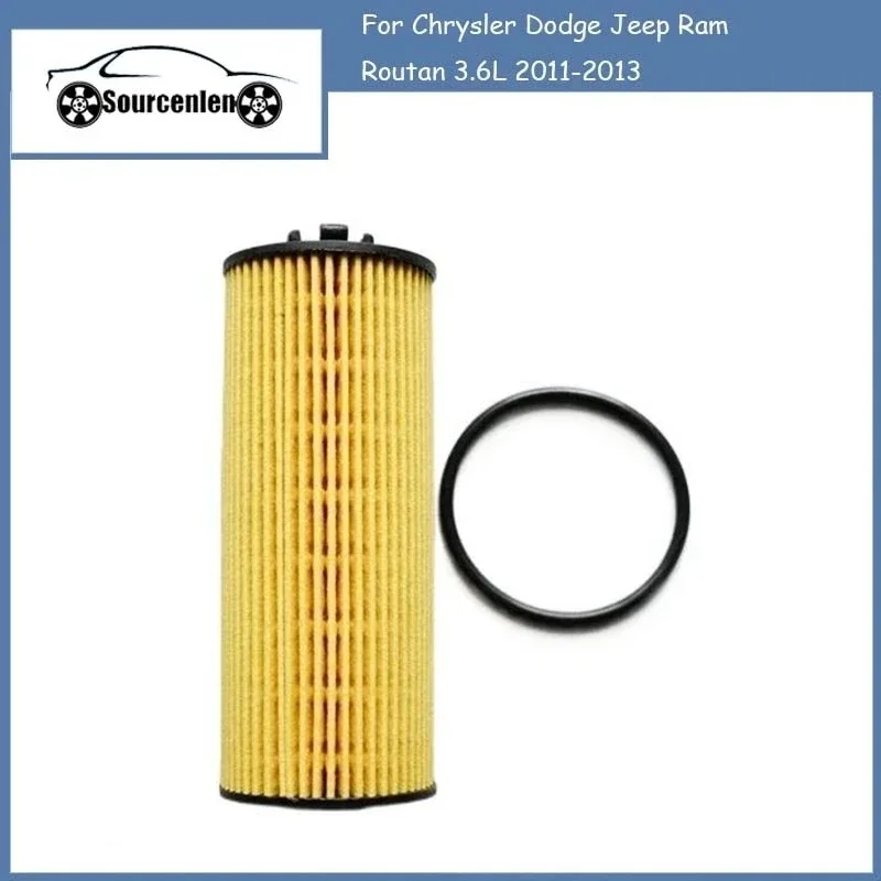 Oil Filter Kits for Chrysler Dodge Jeep Ram Routan 3.6L 2011-2013 68079744AC 68079744AB