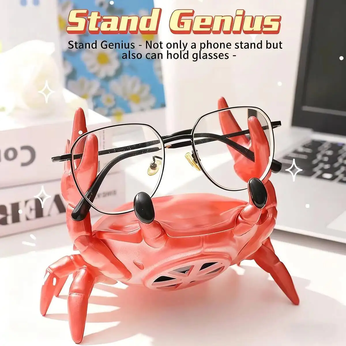 

Unique Crab Shape Bluetooth Multifunctional Sound Home Furnishing Cell Phone Stand Player Subwoofer Plug Card Speaker For Gift