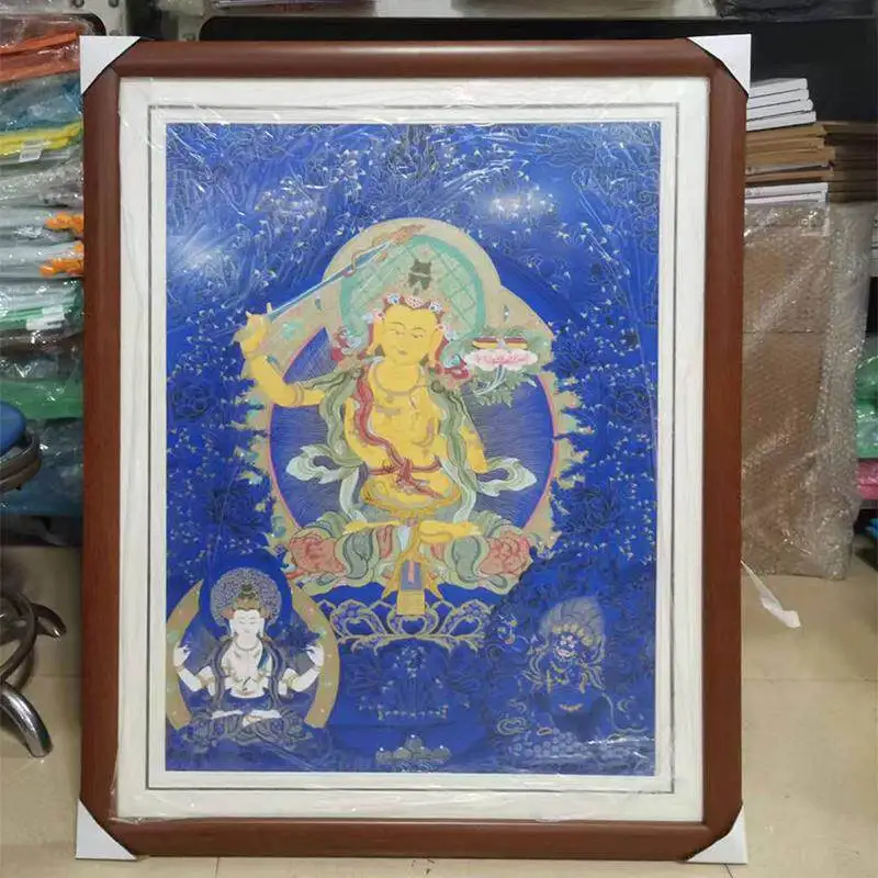 Thangka photo frame custom picture  empty mounted Buddha statue handmade