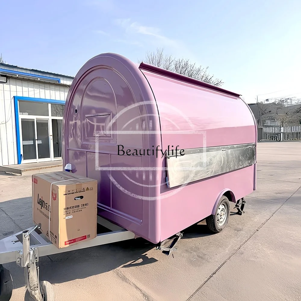 

Off-Road Mobile Food Truck Ice Cream Taco Sweet Corn Camper Box Trailer for Entrepreneurs Fast Food Shop
