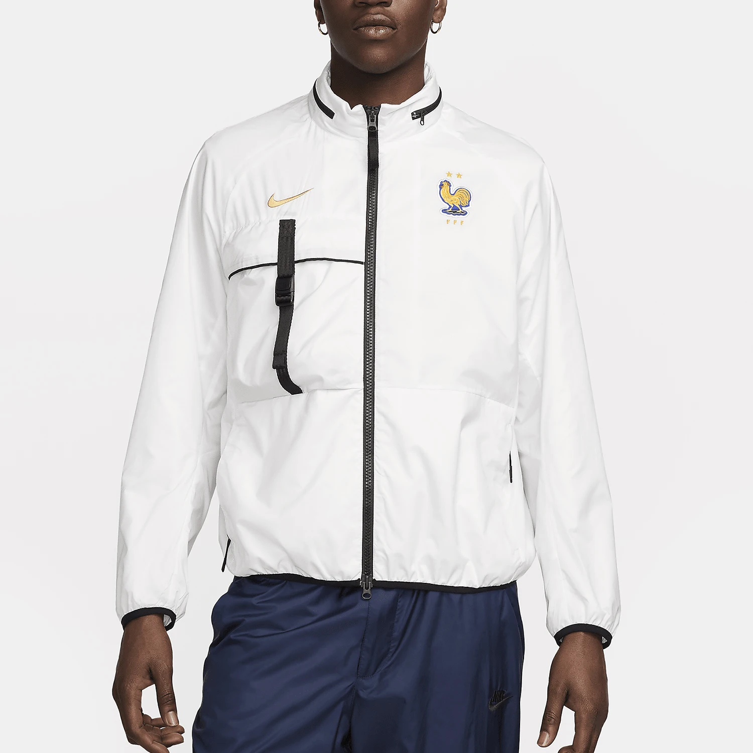 

Оригинальная мужская тканая спортивная куртка с капюшоном для футбола Nike France Team FZ8361-121