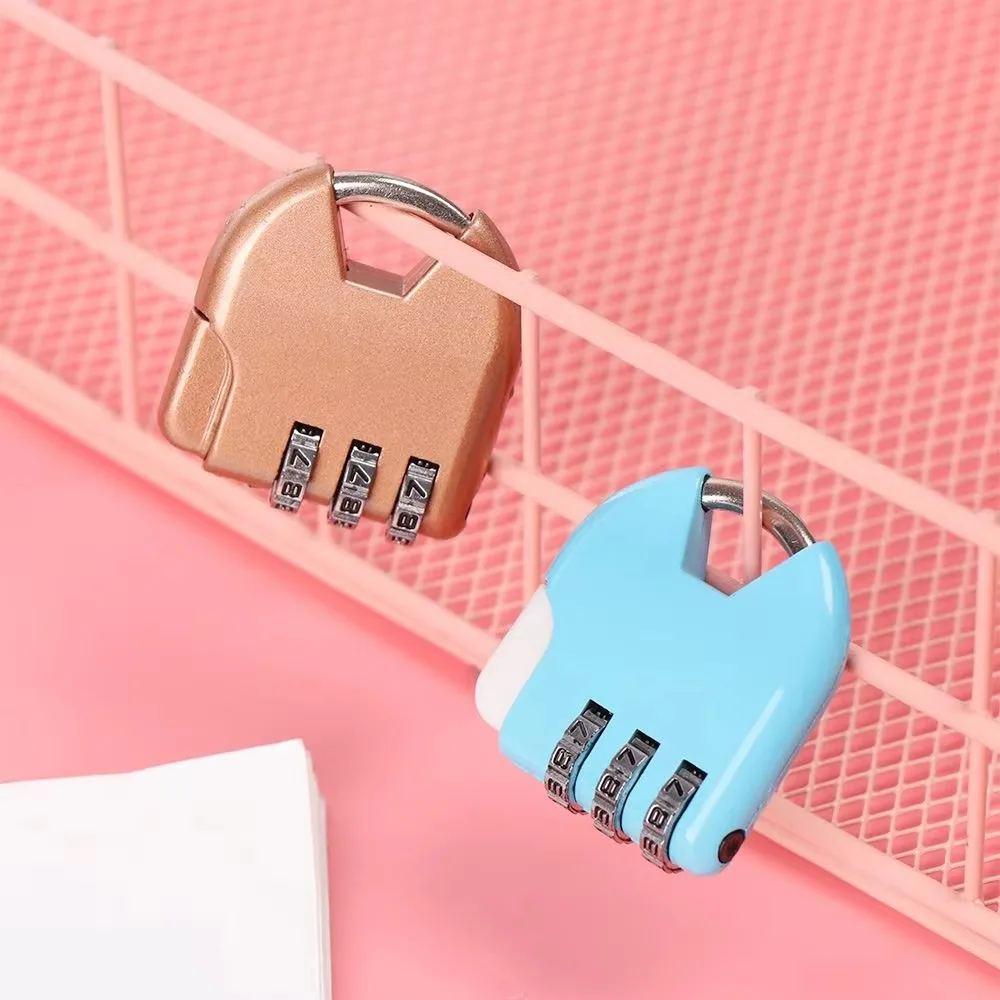 1pc 3 Digit Dial Password Lock Luggage Travel Suitcase Locker Case Supply Combination Code Padlock Security Tool Diary Protector