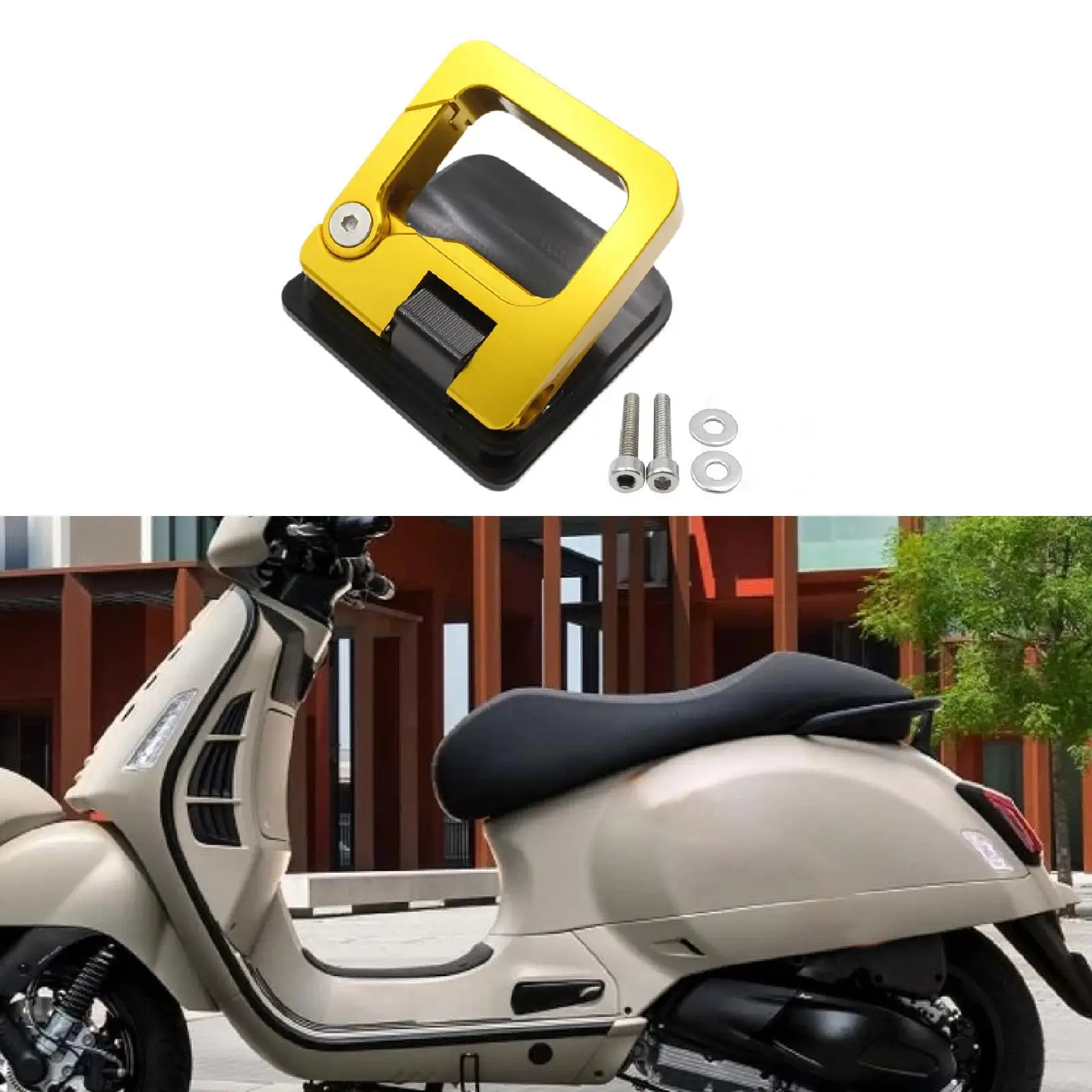Luggage Bag Holder Spare Bracket Easy to Install Replacement Helmet Hanger Motorcycle Hook Part for Vespa Gtv 300 2023-2025