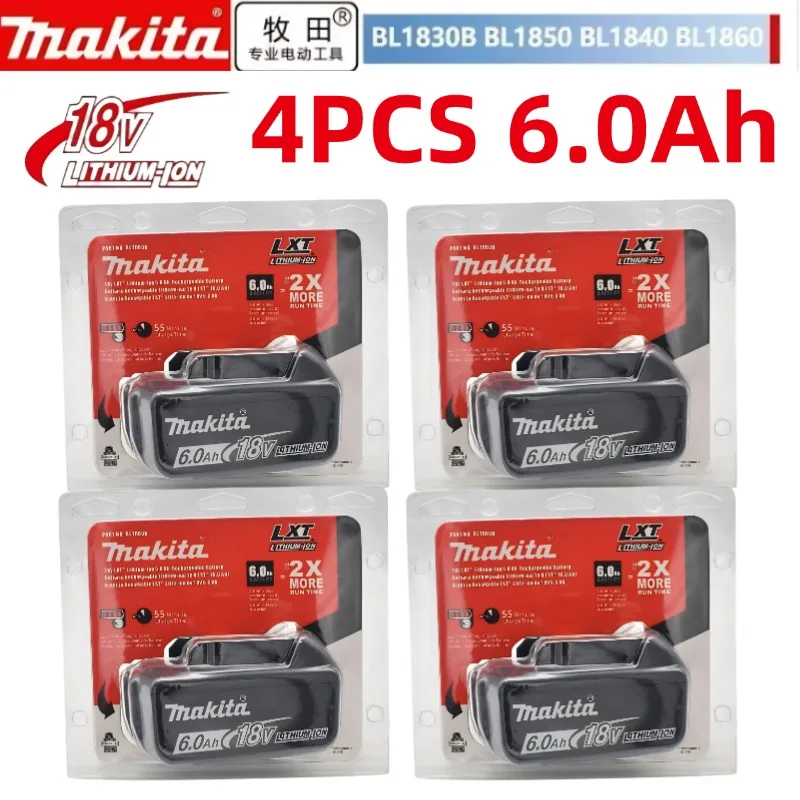 

Original Makita BL1860B 18V 6.0Ah Battery Longer Lasting Performance with BMS Protection for LXT Platform Tools