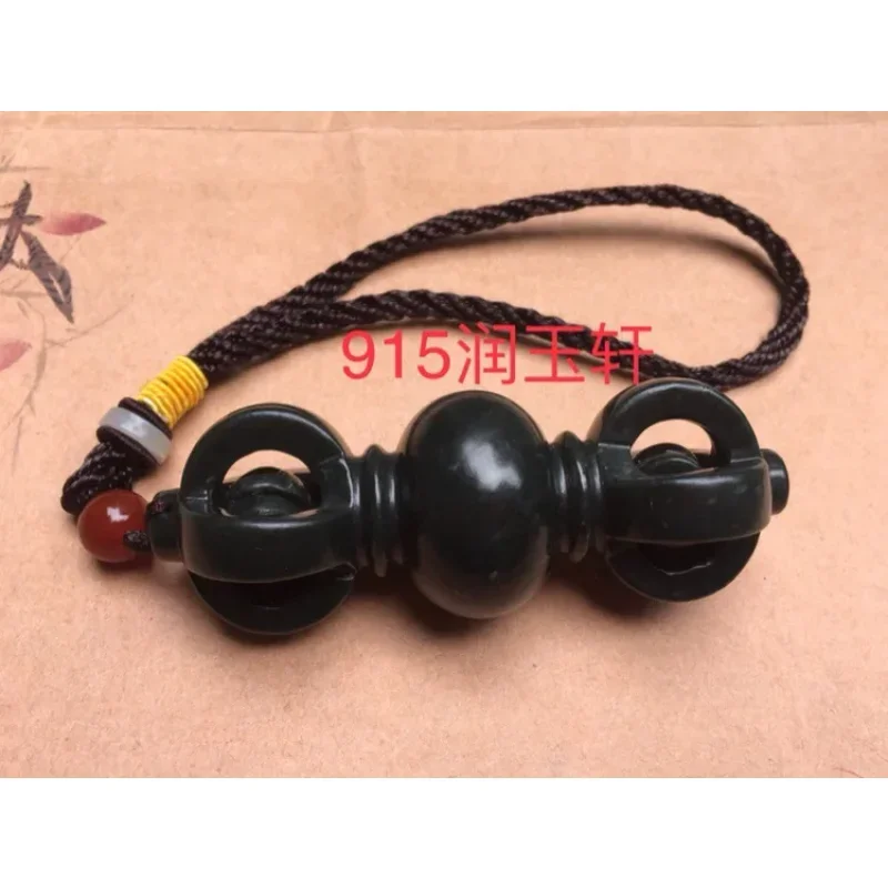 Natural jade comes and goes, pendant, Xinjiang Hetian sapphire vajra pestle handle, men's cultural jewelry