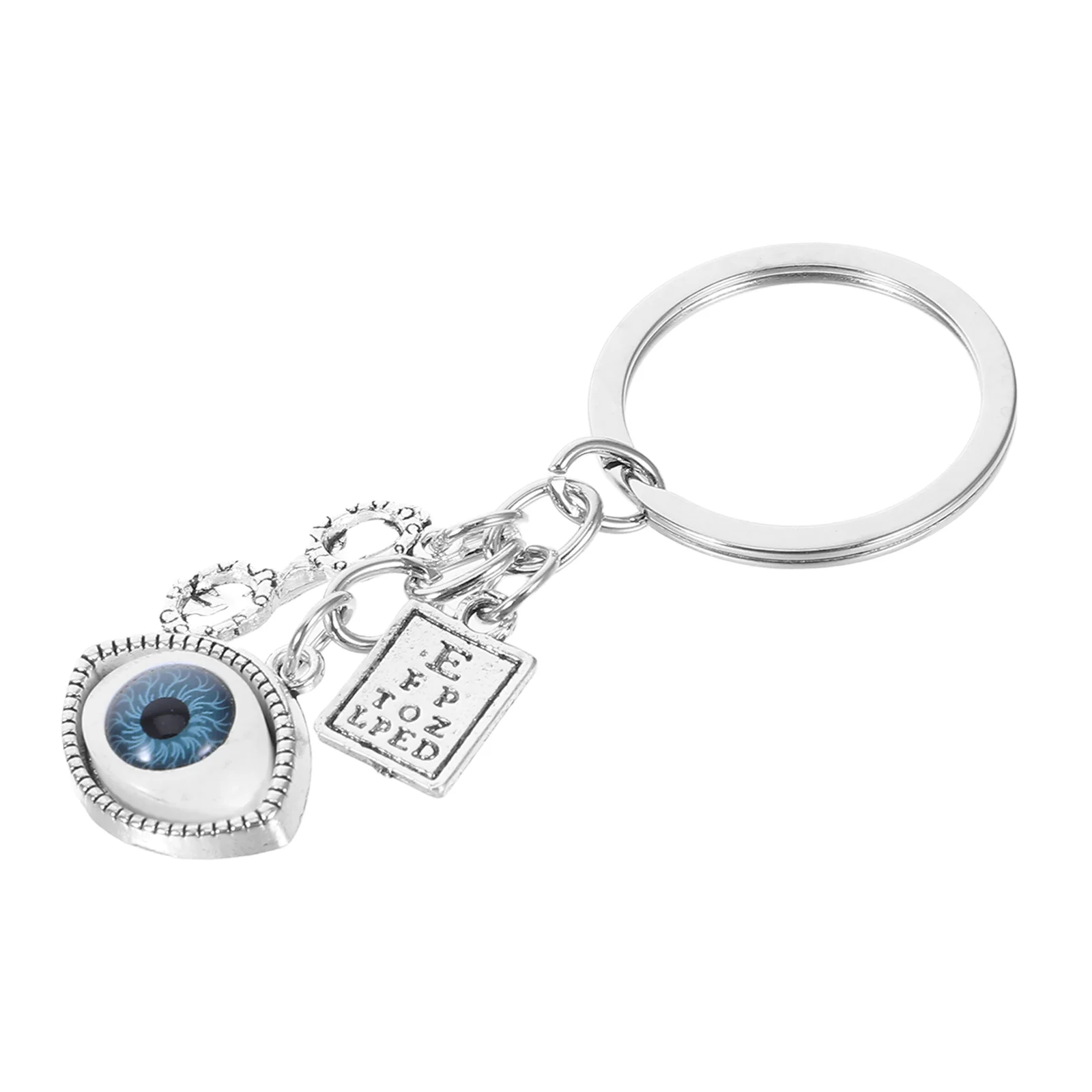 

Creative Eyeball Keychain For Unique Eye Doctor Key Holder Funny Keychains Decor Bag Pendant Zinc Alloy Key Ring Novelty