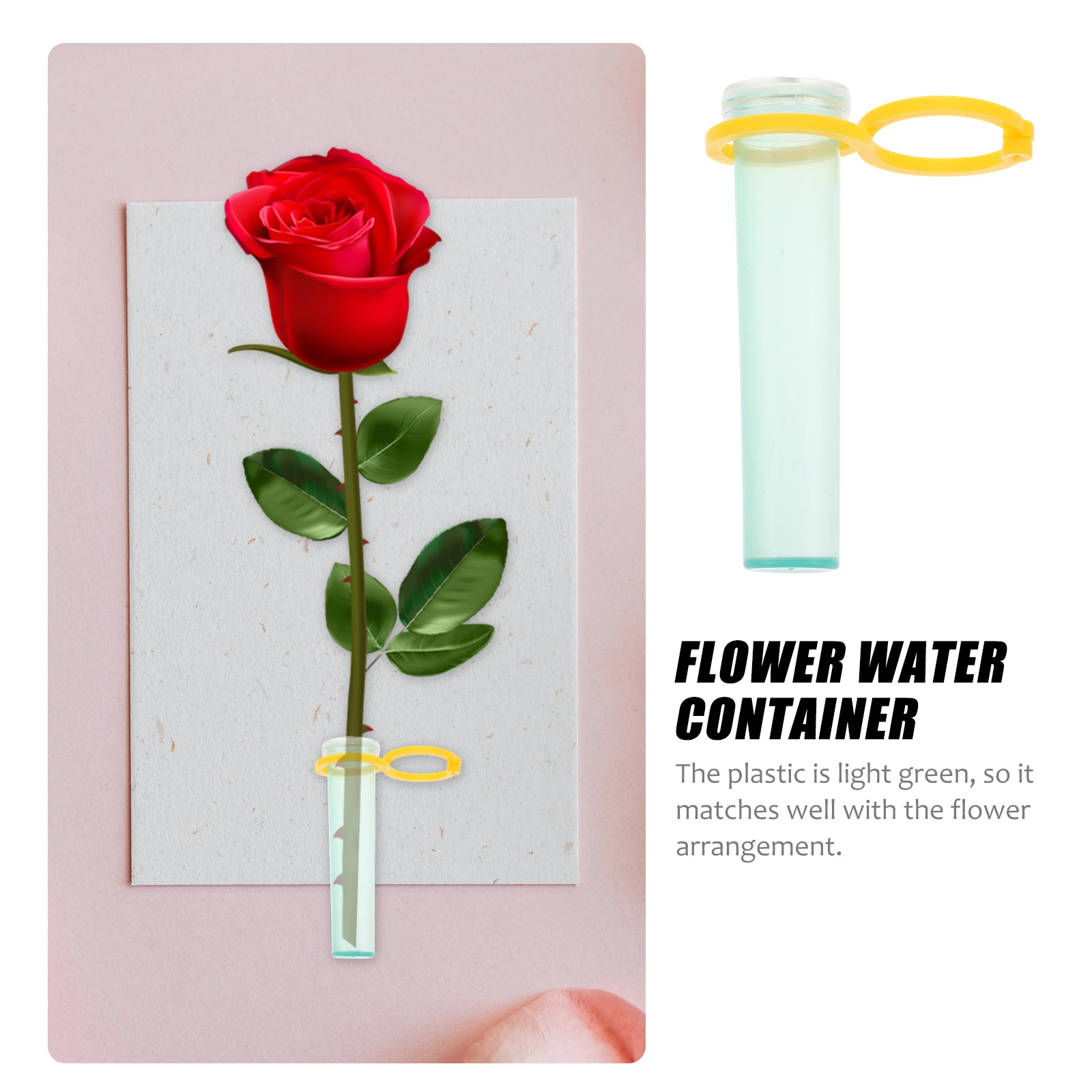 

100 Sets Plastic Vials Water Tubes Flower Preservation Container Transport Accessories Arranging Florists