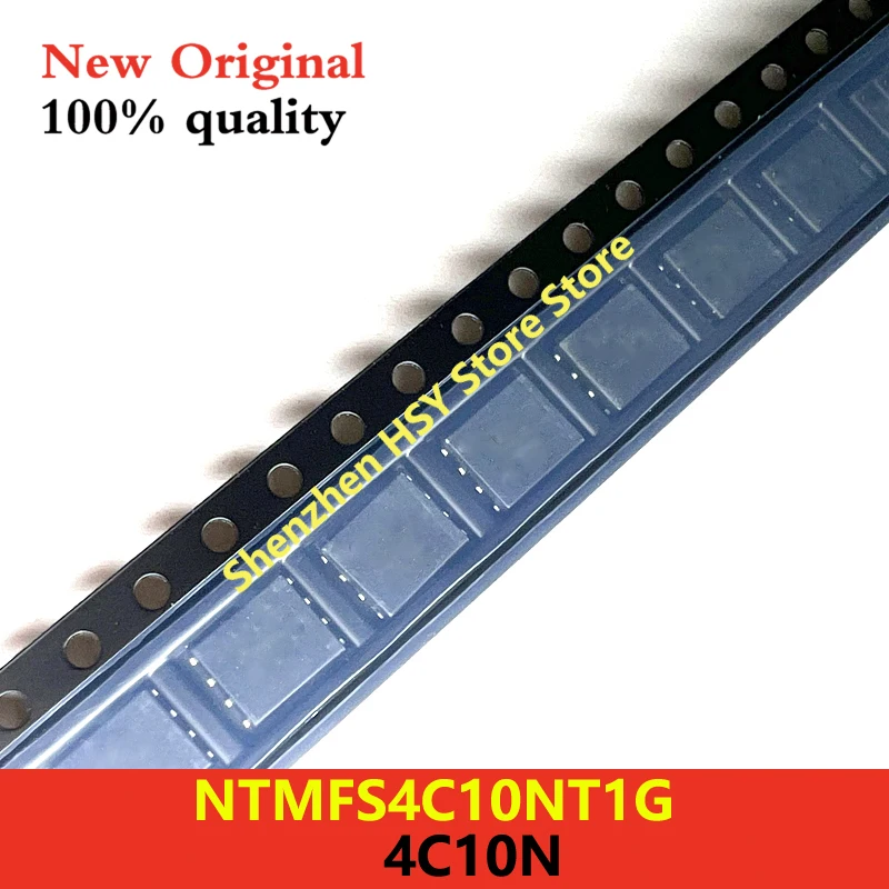 (10 قطع) 100% جديد 4C10N NTMFS4C10N NTMFS4C10NT1G QFN-8 شرائح