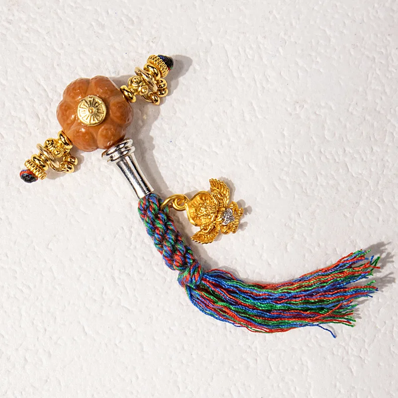Tibetan Monkey Head and Phoenix Eye Three-way Beads Set Accessories DIY Hand-woven Bracelet Necklace Wen Play Lucky Buddha Beads