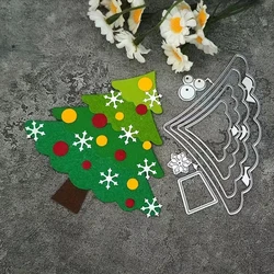 Christmas tree greeting card decoration scrapbook etching carbon steel knife mold cutting mold embossing knife mold