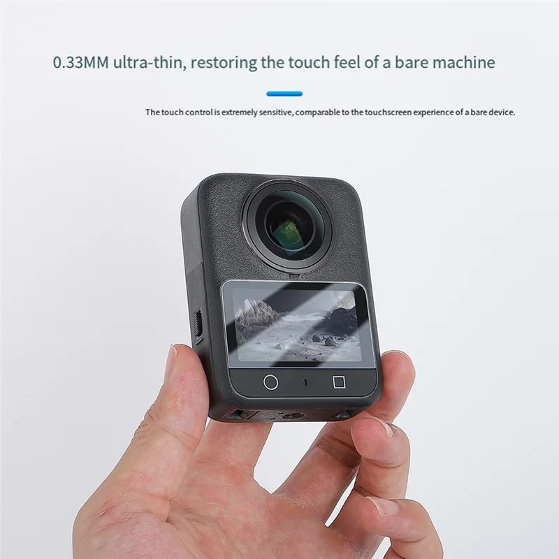 A73E-2Pcs For DJI OSMO 360 Screen Lens Protector Tempered Glass Anti-Scratch Protective Film Lens Protector For DJI OSMO 360