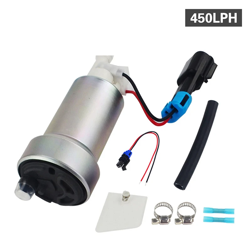 

F90000274 450LPH High Pressure Fuel Pump & Install Kit Metal F9000267 F9000262 For Walbro /TI E85 Honda Civic Accord 1992-2000