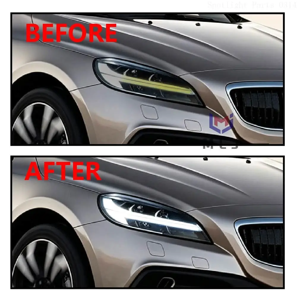 For Volvo V40 2017-2019 Front Headlight White Light DRL Light Source Chip Lamp Tube Light Guide Strip Angel Eye Ballast Module - view 6