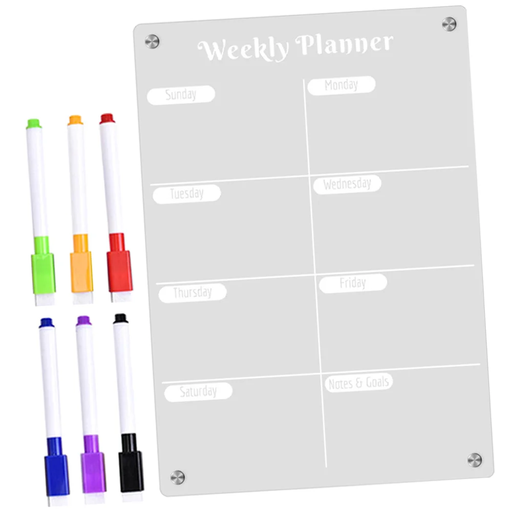 Magnetic Frigorífico Planner, agenda diária Board, Magnetic Message Board, Writing Board