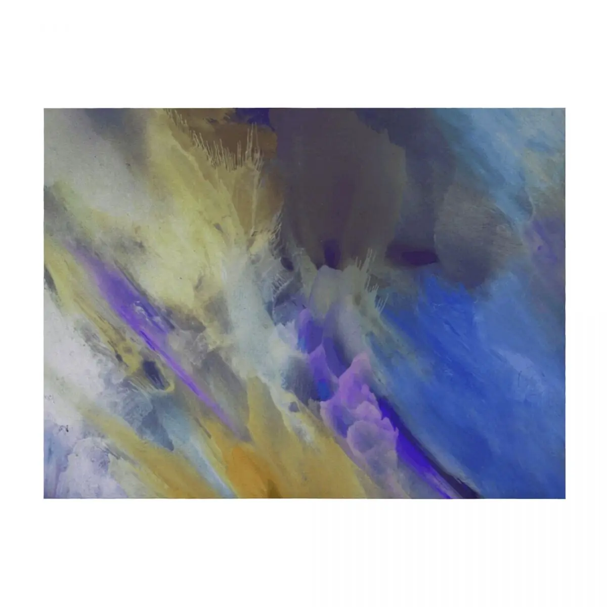 

Parisian Garden In The Rain Abstract Watercolor Painting Throw Blanket Warm Sofa Quilt Sleeping Bag sofa bed Blankets