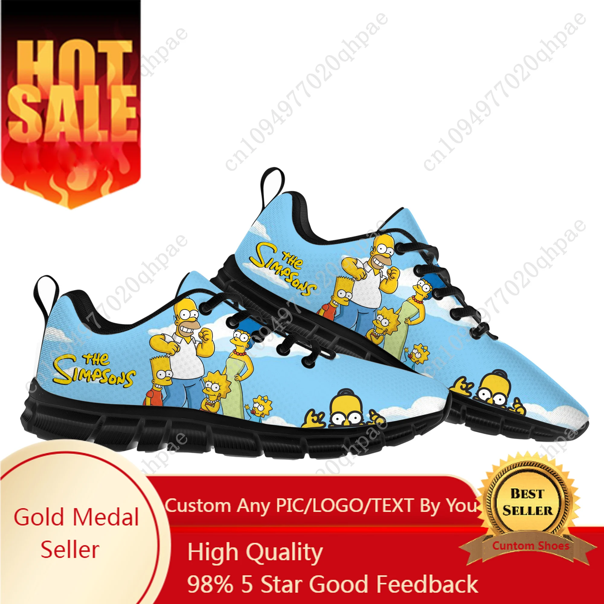 S-Simpsonss Sports Shoes Mens Womens Teenager Customized Sneakers DIY Casual Custom Made Shoe High Quality Couple Shoes