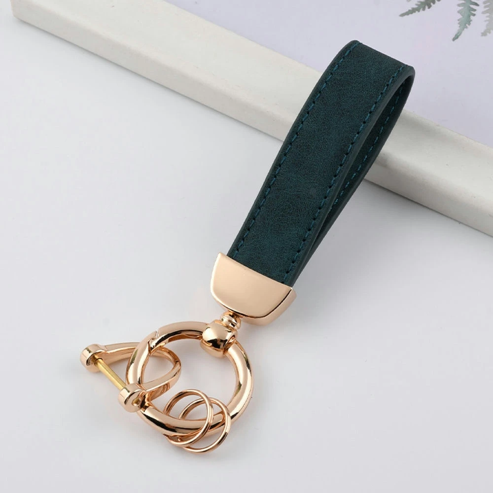 Personalized PU Leather Key Strap with Custom Text