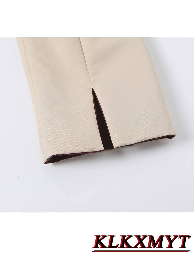 Autumn Fashion Solid Jacket Elegant Leisure Long Sleeve Button Coats Chic Laple Coat Hight Street Reversible Jacket