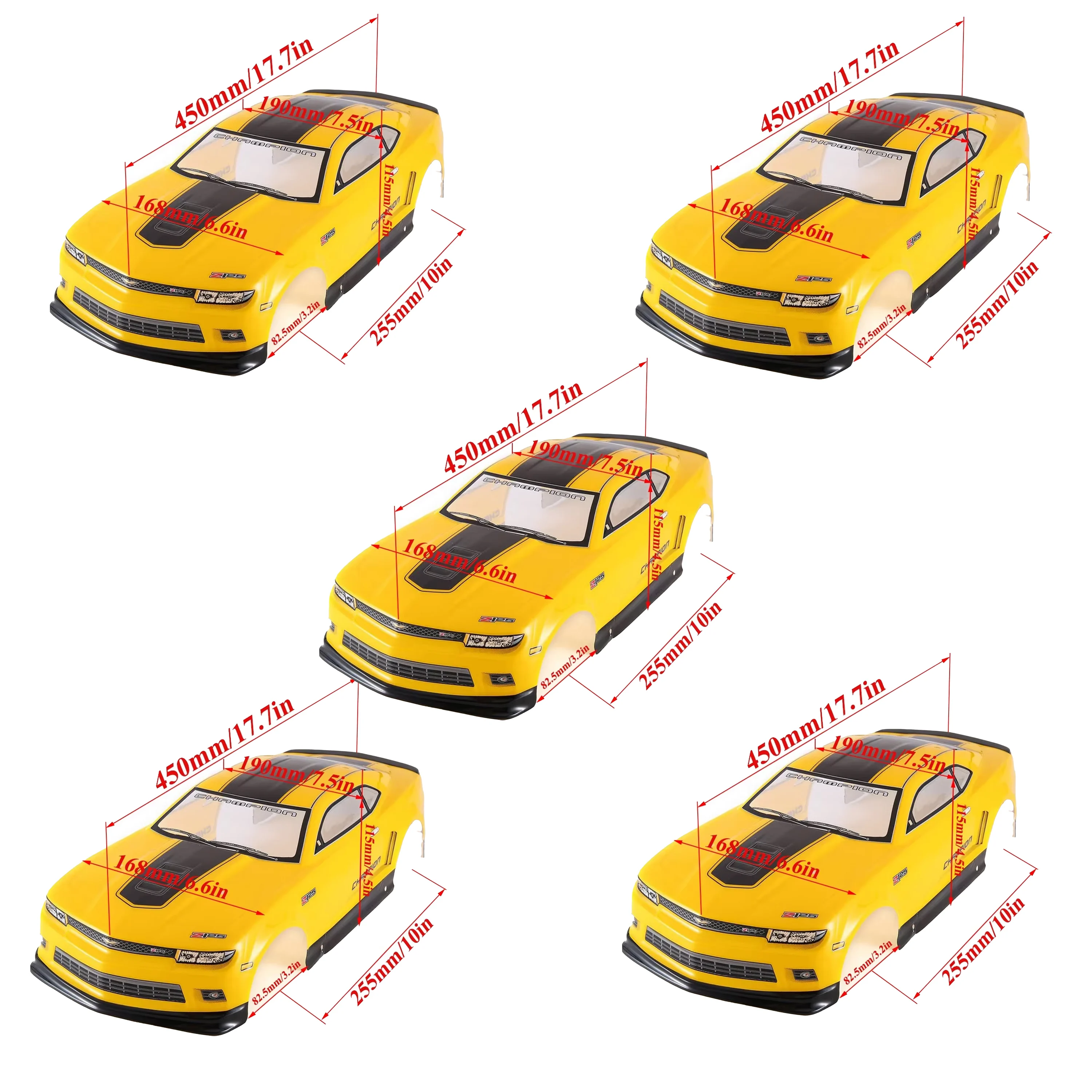 Carrosserie RC 1:14 HS14322 – Coque Camion PVC Bleu/Orange Avec LED, Pièce Détachée Robuste