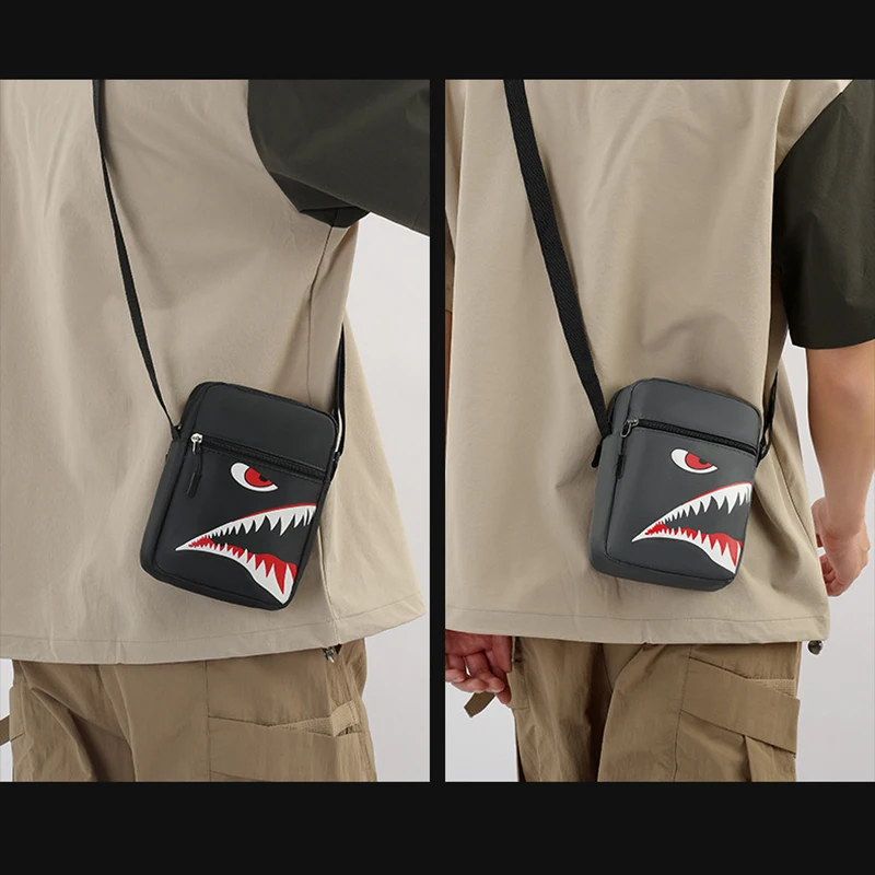 

Trending Hot Selling Shark Mouth Chest Bag Fashion Designer Leisure Bag Niche Design Light Shoulder Bag Versatile Messenger Bags