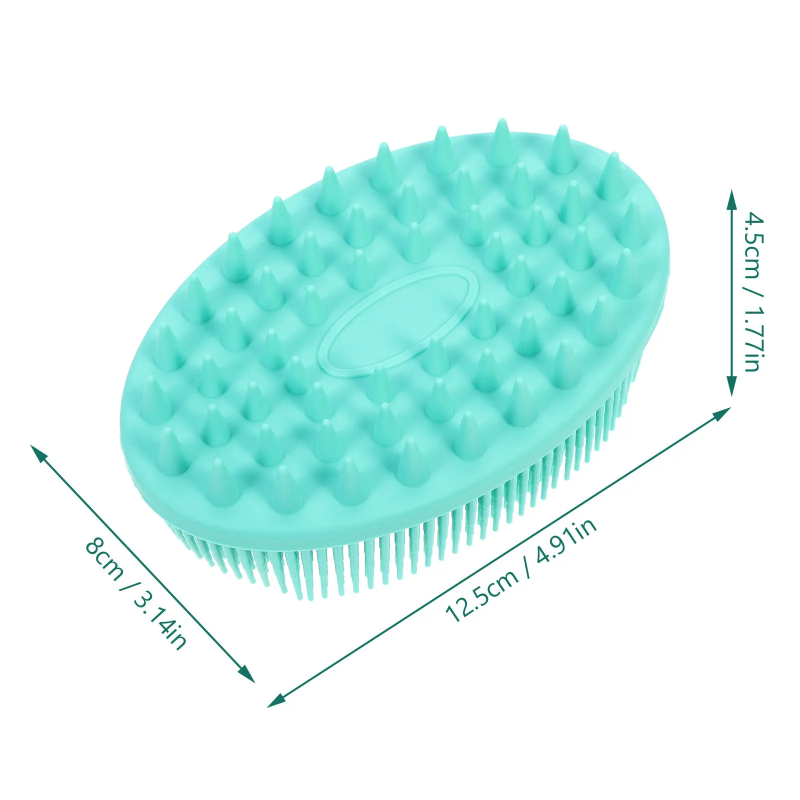 Silicone Bath Brush Soft Flexible Dual Side Shower Brush for Adults Promotes Blood Circulation Body Scrubber Bath Tool